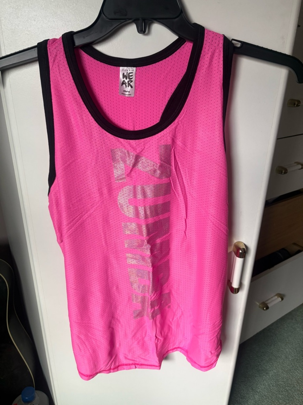 Zumba Fitness Pink and Black Tank Top